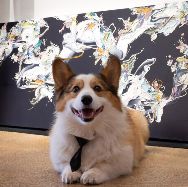 George Harrison Cella, gallery greeter at Studio E Gallery