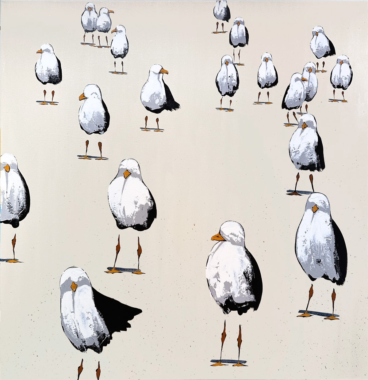 Beach Birds on Sand 1 by Josh Brown (view 2)