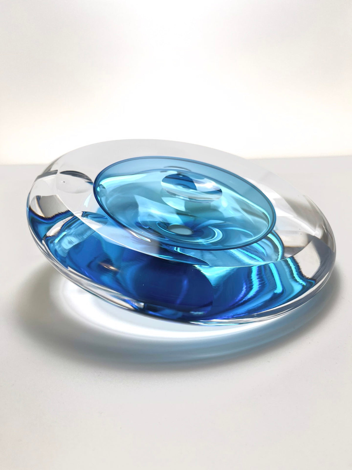 Small Aqua/Teal Bowl by Zach Yuskanich